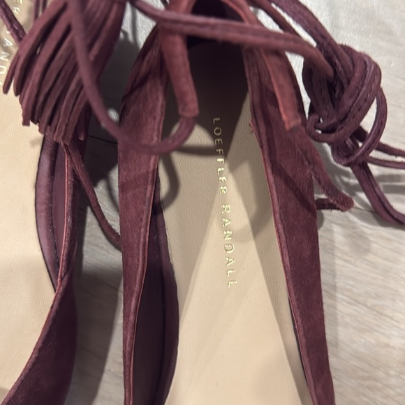 Burgundydy/wine size 9 Loeffler Randall flats worn once - Picture 3 of 5